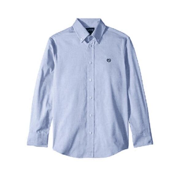 Raulph Lauren Boys Youth long sleeve button down shirt Size 10 Blue EUC - Picture 5 of 5